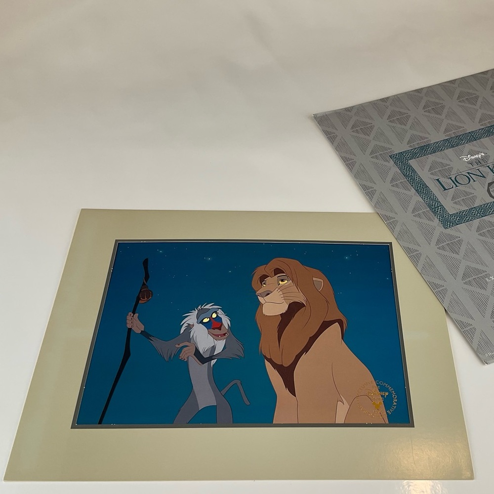 Disney 1995 The Lion King Exclusive Commemorative Lithograph